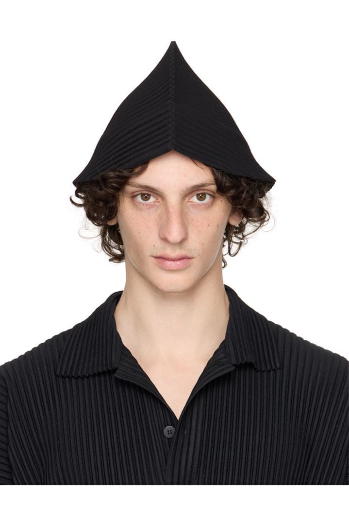新品 25ss homme plisse オムプリッセ ハット 黒 ブラック