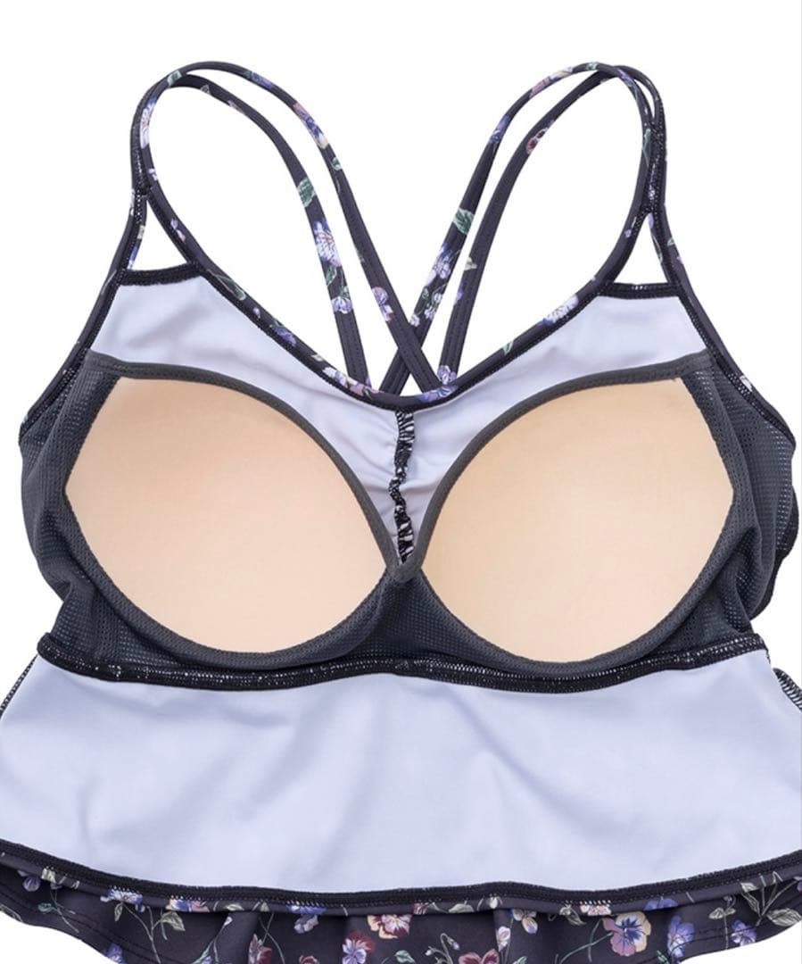 SUKALA 新作　スプリングフラワーフレアブラトップ　パンジー　M