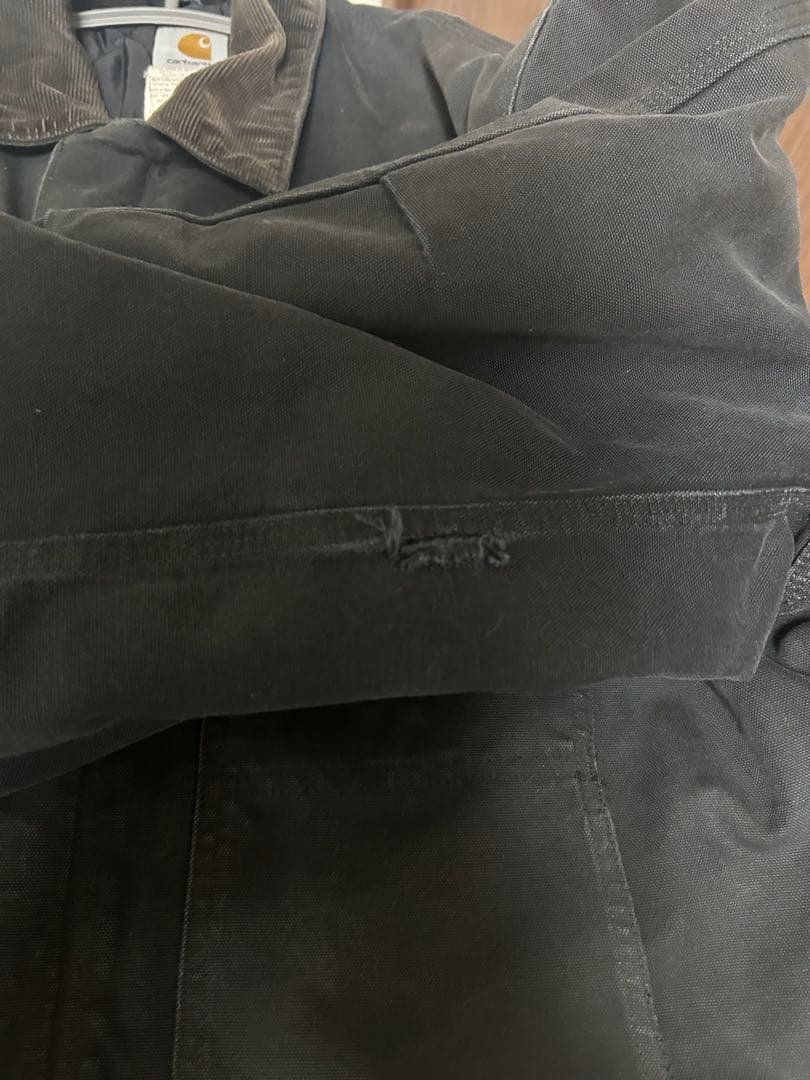 値下げ　Carhartt トラディショナルコート　ブラックフェード　カバーオール