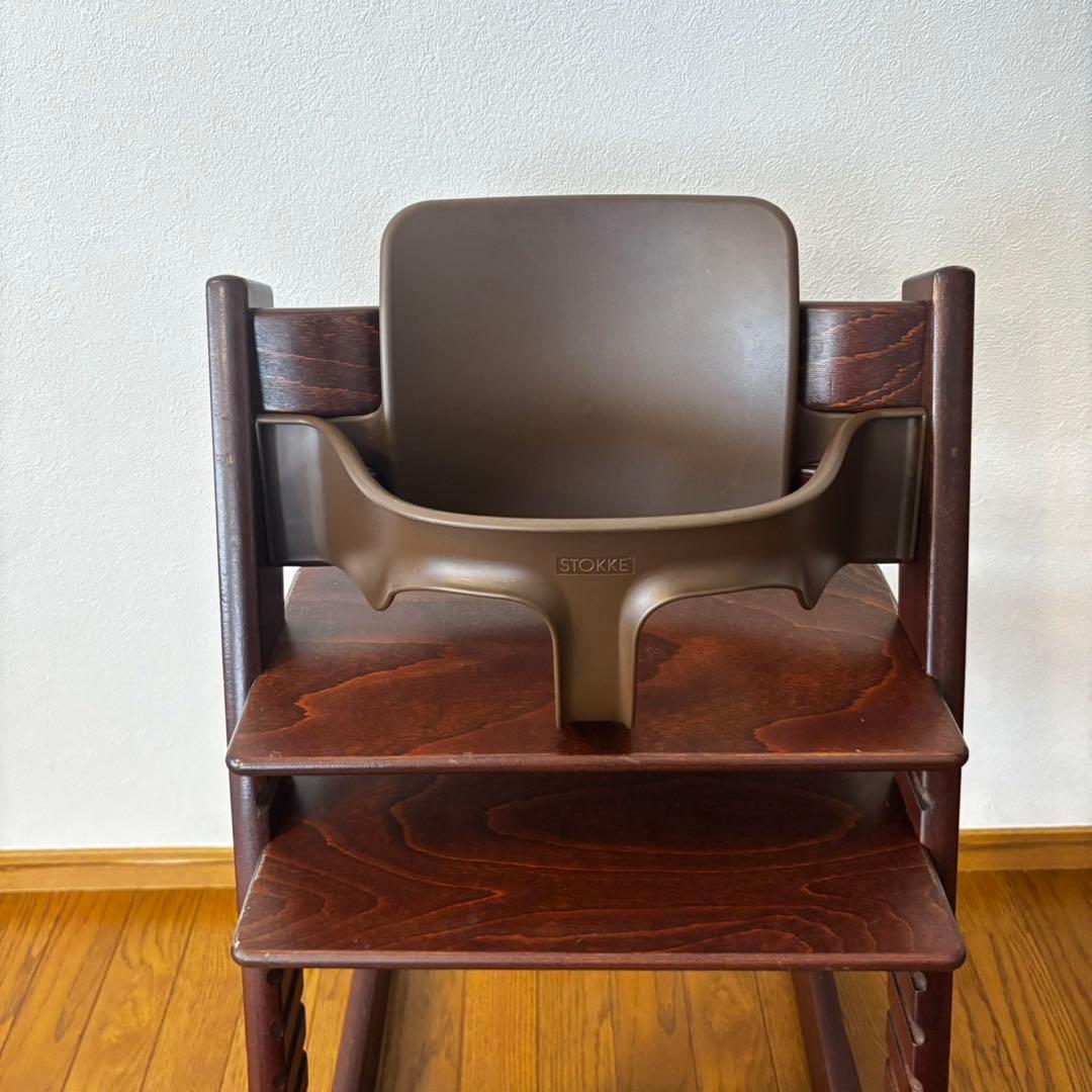 ストッケ　トリップ トラップ　ベビーチェア+ベビーセット　ウォールナット