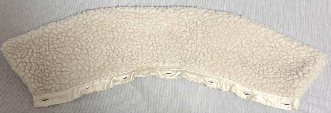 Spick and Span グレーウールコート フリース襟付き