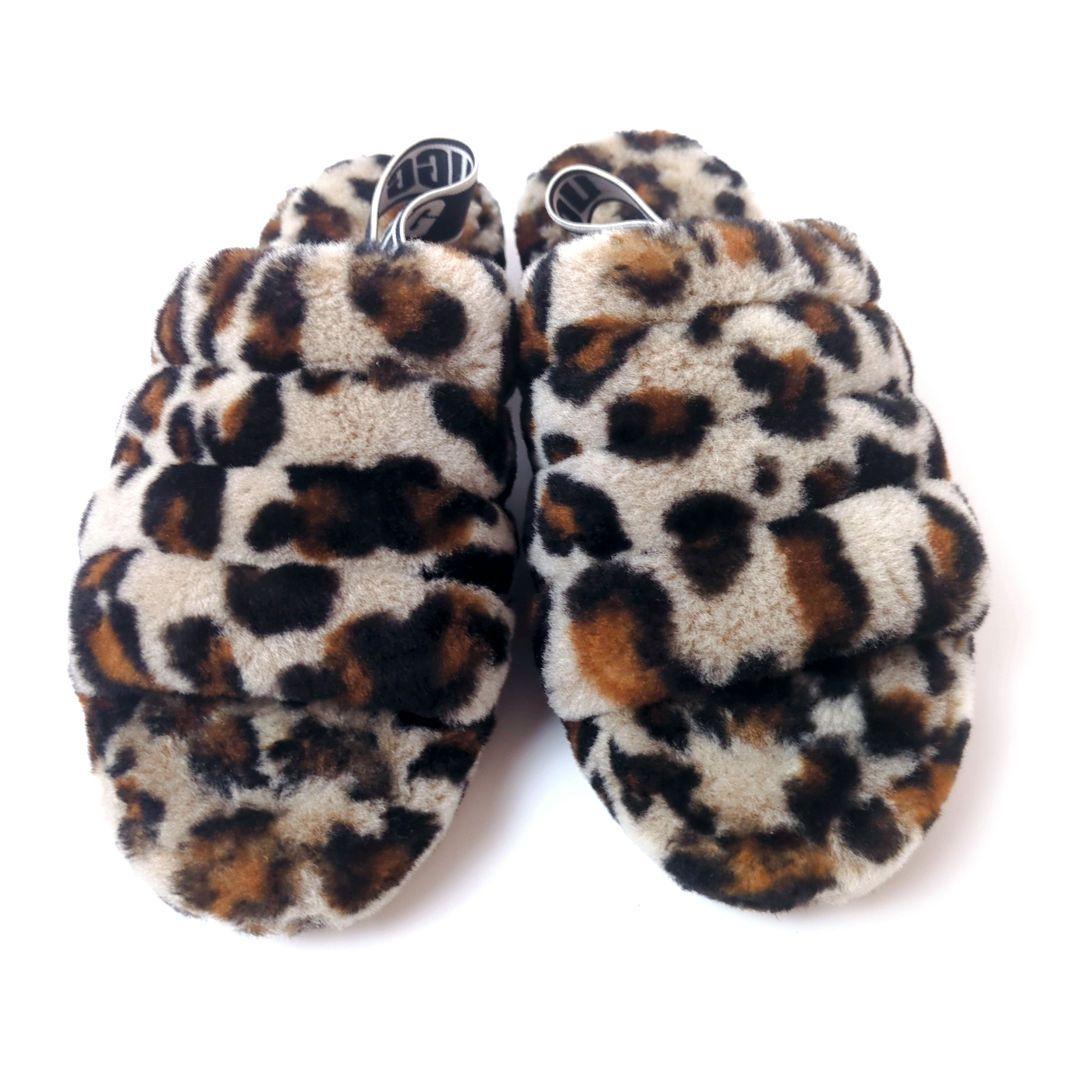 UGG FLUFF YEAH SLIDE　24cm 　レオパード　　24cm