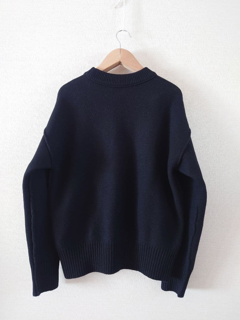 ami PARIS アミパリス メンズ レディース ニット ハート ロゴ　黒