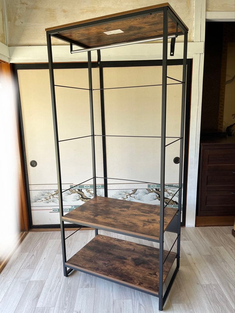 きのくにや　ニトリ　ハンガーラック　ステイン