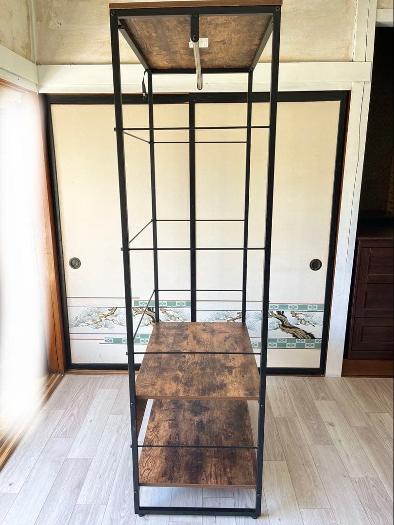 きのくにや　ニトリ　ハンガーラック　ステイン