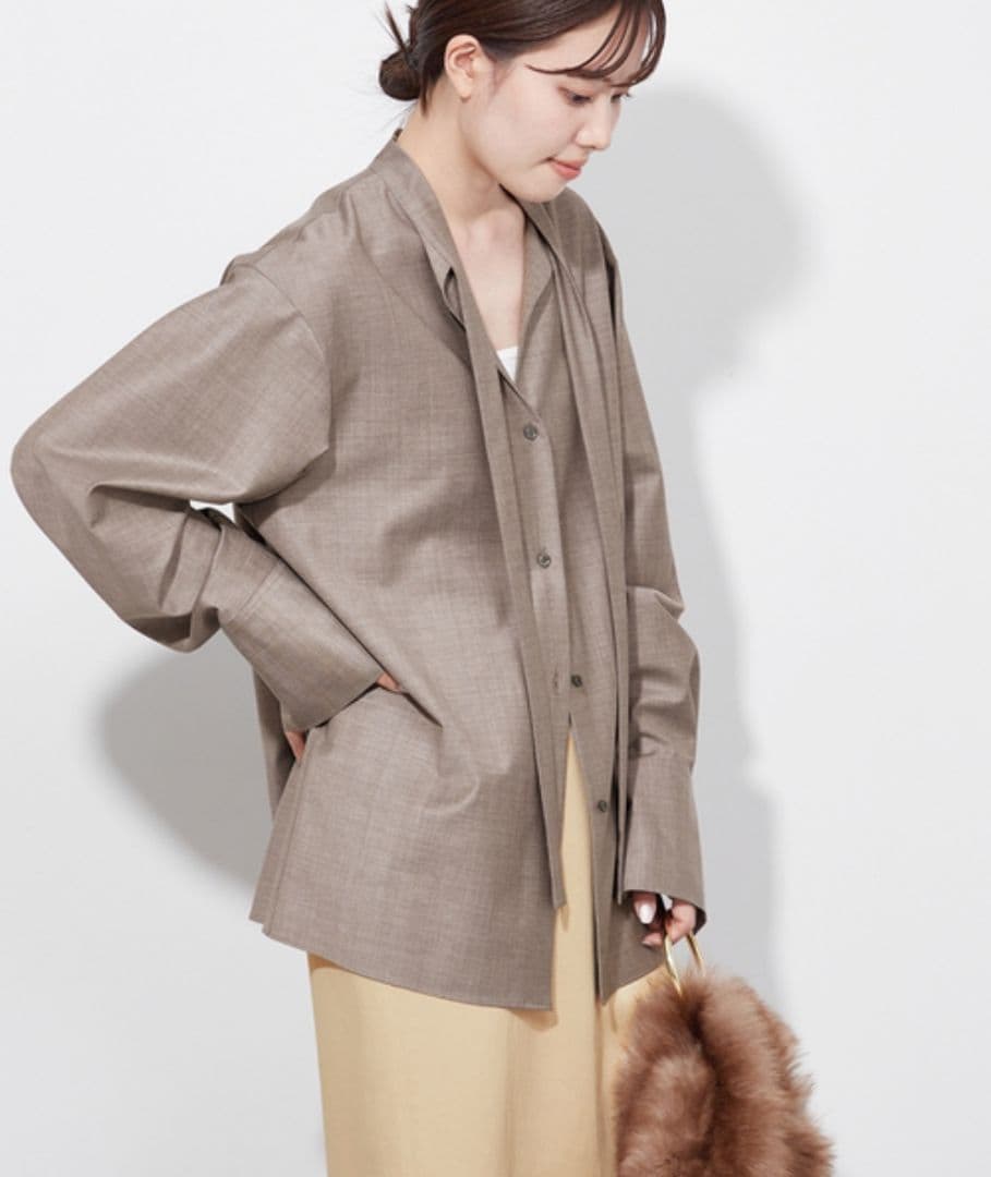 美品◆Plage R’IAM◆Tie ブラウス◆プラージュ