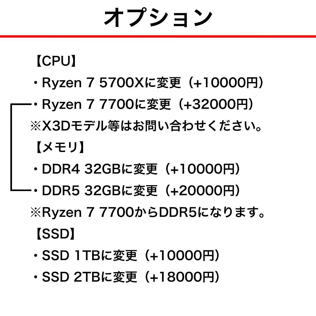 【即納激安ホワイトモデル】RTX4070Ti搭載ゲーミングPCフルセット✨R7③
