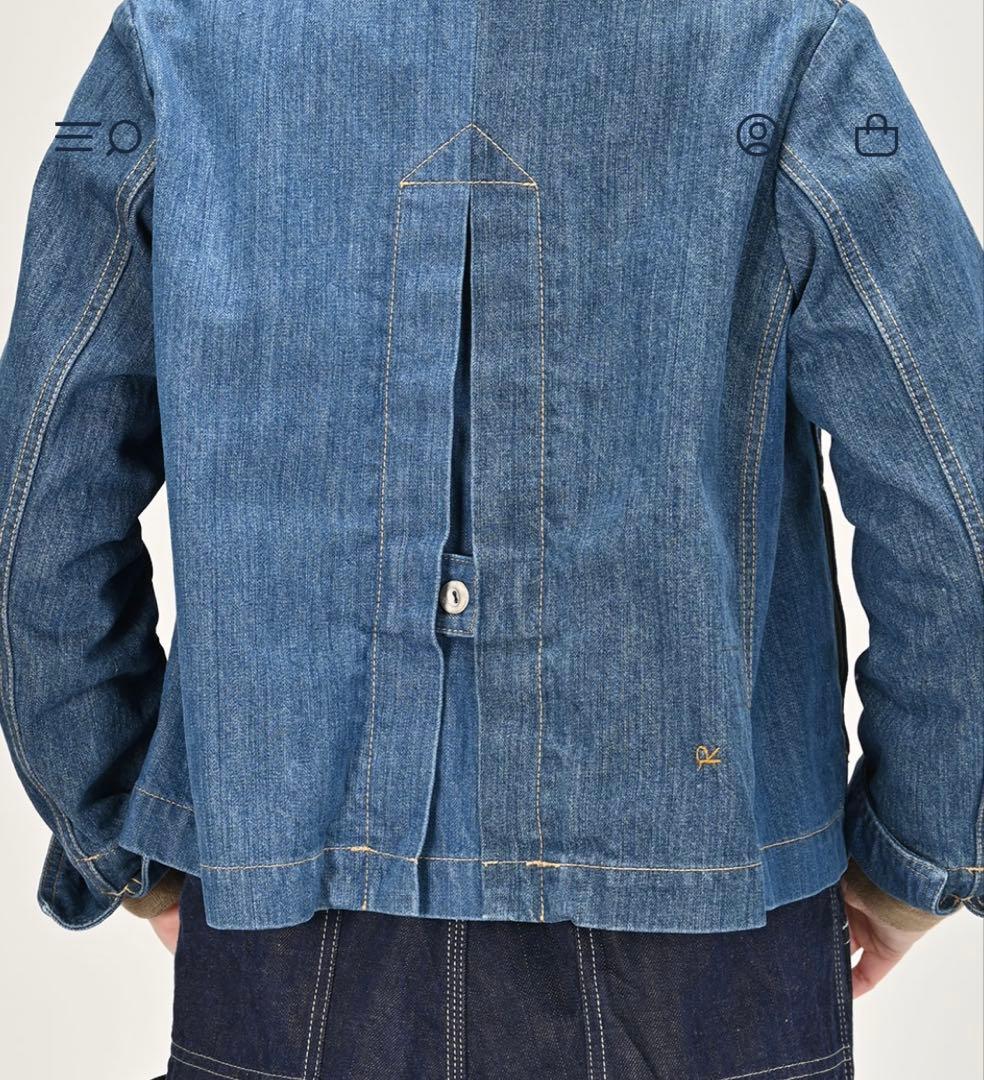 45R ライ麦デニムのレフアジャケット（淡） ¥70,400