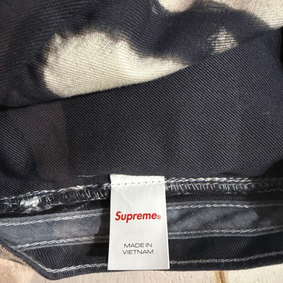 Supreme バケットハット M/L ブラック/ホワイト