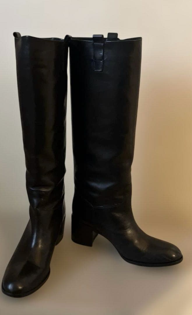 FABIO RUSCONI ファビオ　ルスコーニ　ブラック　ロングブーツ　美品