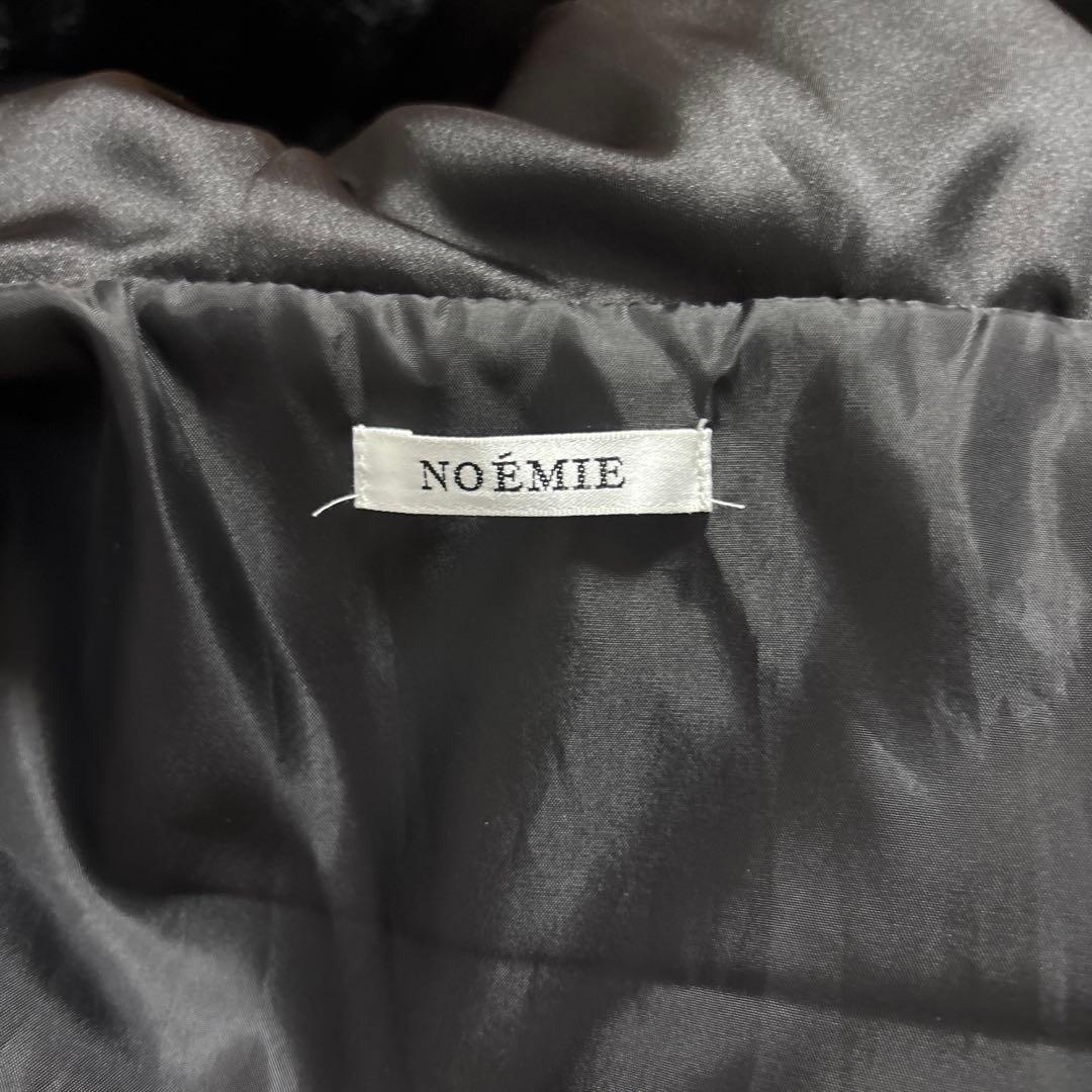 NOEMIE ノエミー ヨークフリルドーリーショートコート 黒