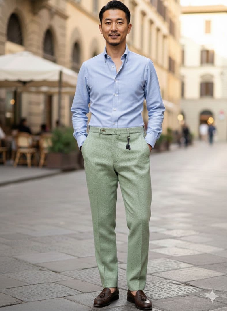 美品 INCOTEX インコテックス 35型ウールスラックス