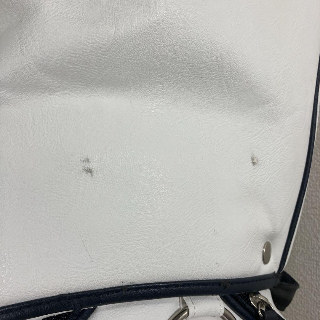 w1様PAPAS PLUS golf ゴルフバッグ ホワイト　パパスプラスゴルフ