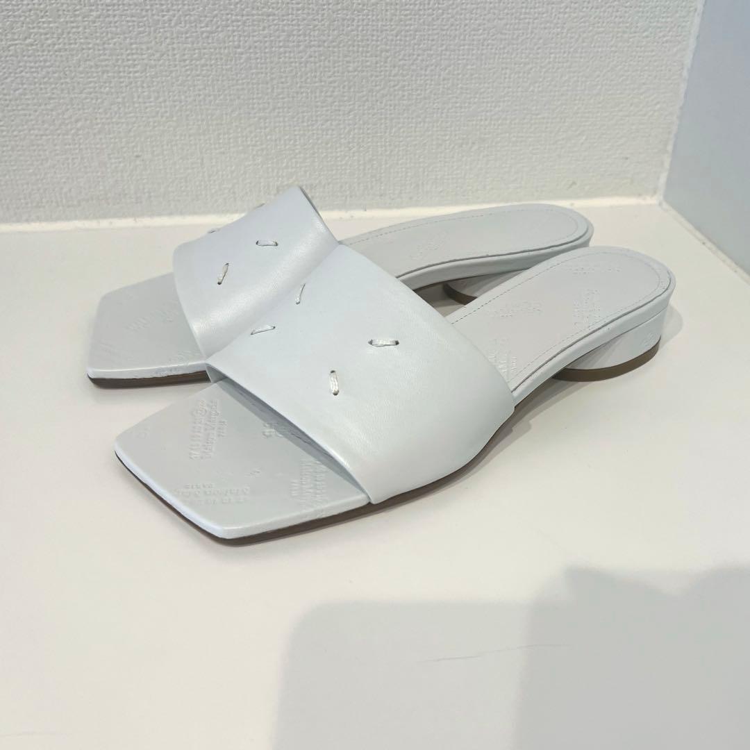 限定SALE！Maison Margiela スクエアトゥレザーサンダル