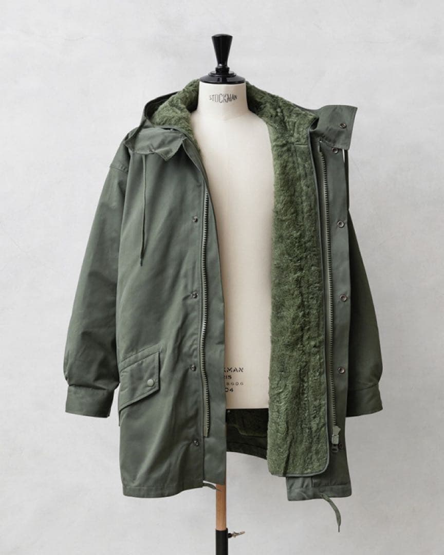 フランス軍 F-1 HBT パーカーコート ボアライナー付き　waiper