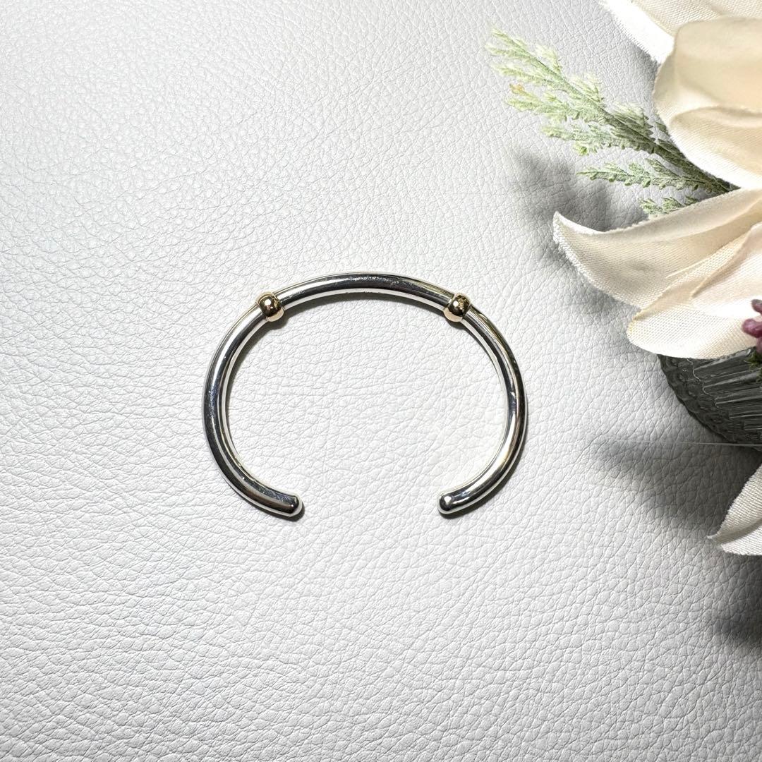 スタージュエリー K14 シルバー925 バングル ブレスレット