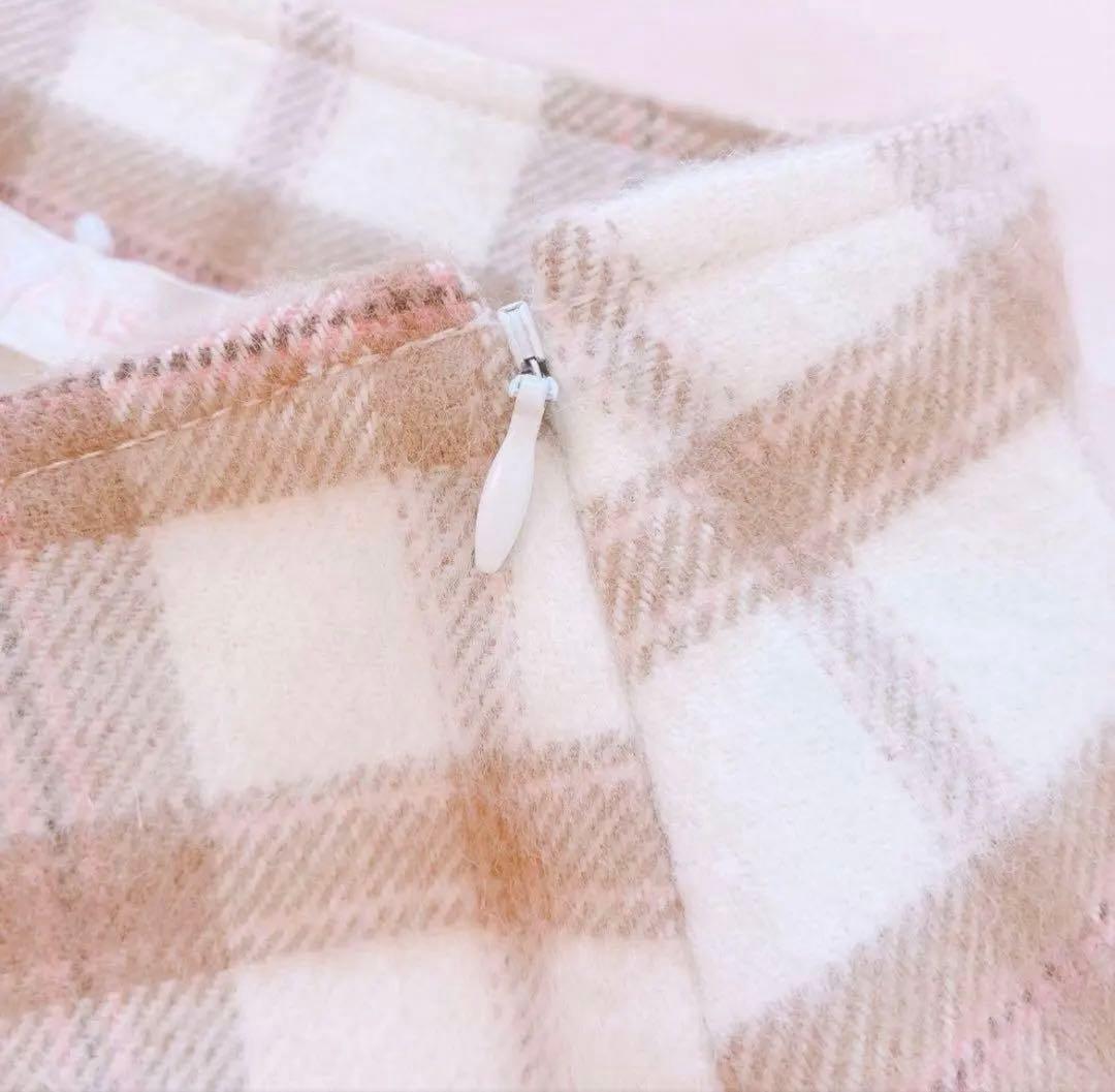 希少✨️LIZLISA 姫 チェック レース フリル スカート 平成 地雷 y2k