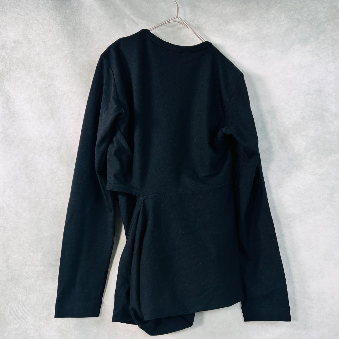 【トリコ コムデギャルソン】トップス アシンメトリー 変形 ブラック S~M