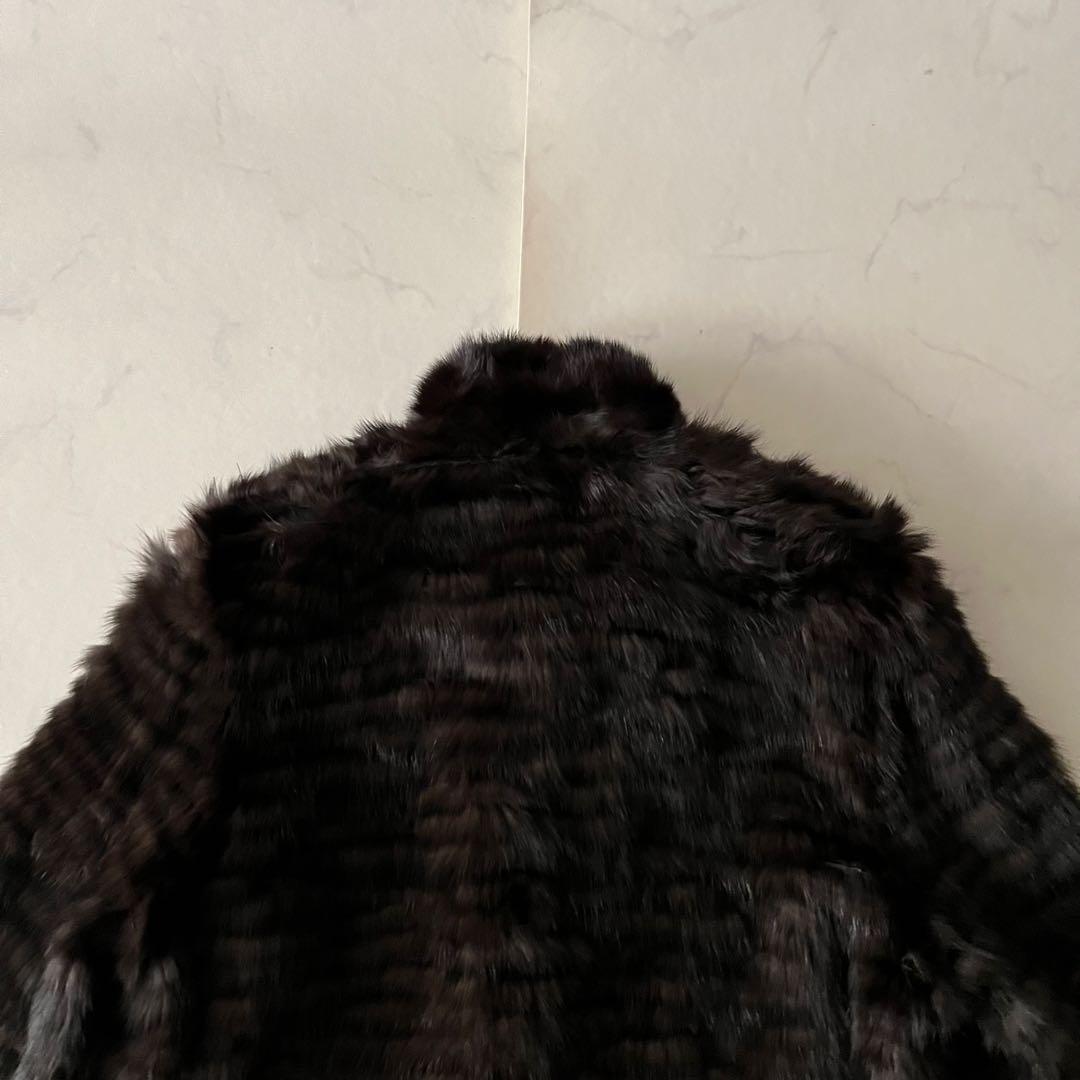 極美品 ロイヤルチエ ロシアンセーブル リバーシブル コート 毛皮 11号