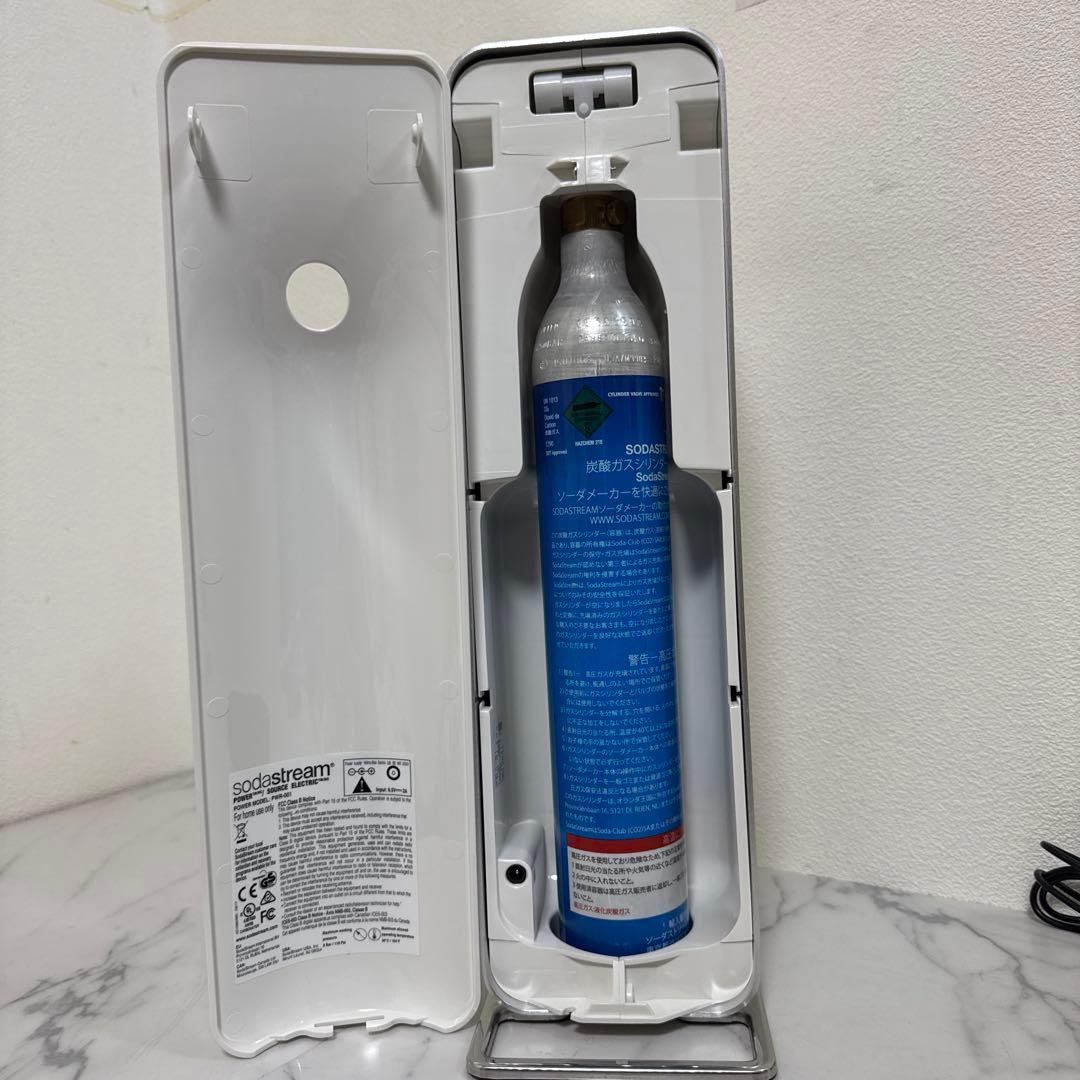 美品ソーダストリーム SOURCE Power ホワイト ガスシリンダーオマケ