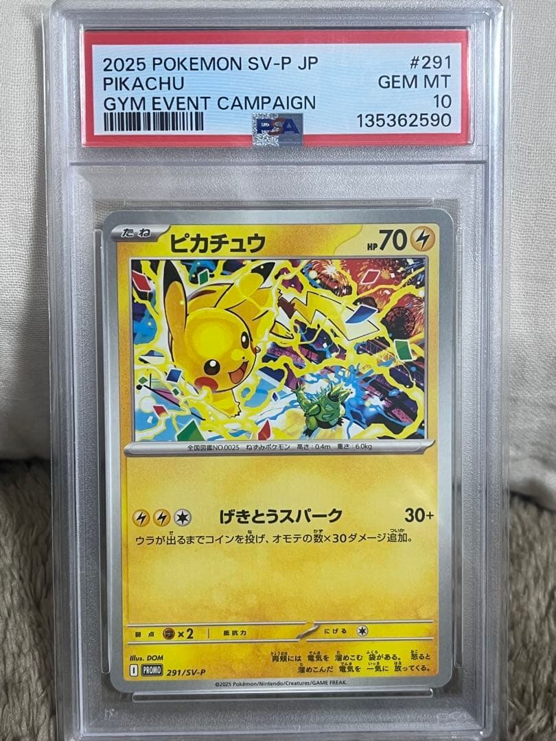 PSA10 2025 ピカチュウ GYM EVENT CAMPAIGN #291
