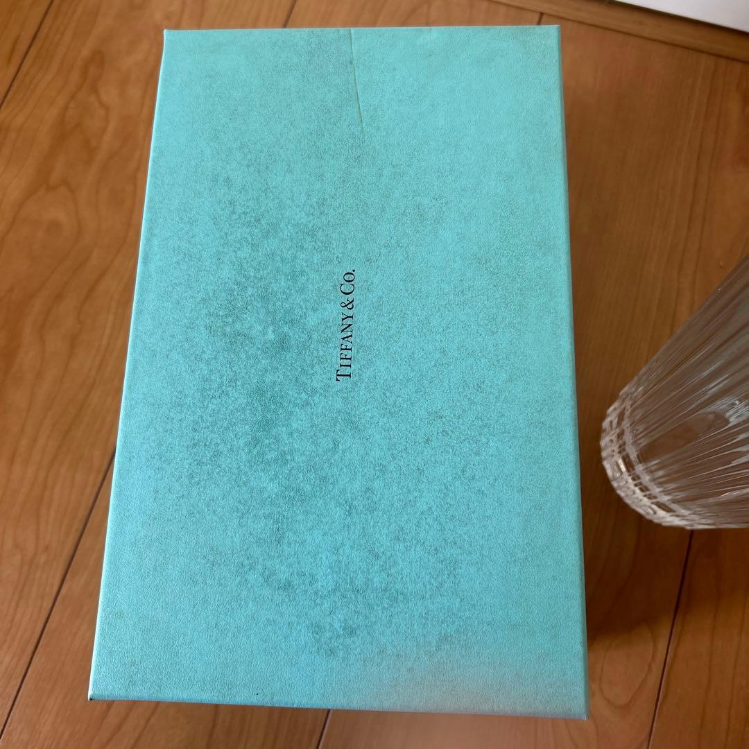 Tiffany & Co. クリスタル花瓶 リブデザイン