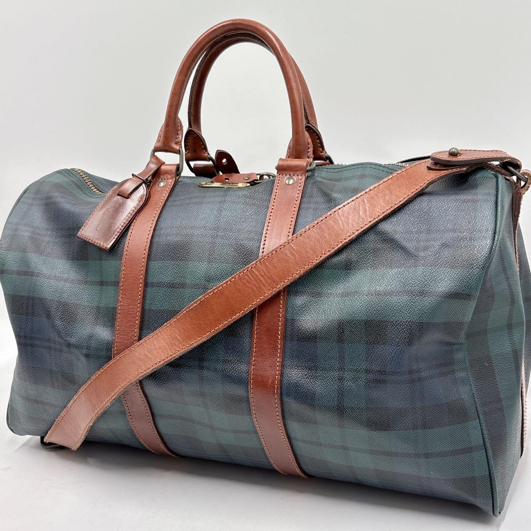✨希少 ポロラルフローレン ボストンバッグ 2way ショルダーバッグ チェック