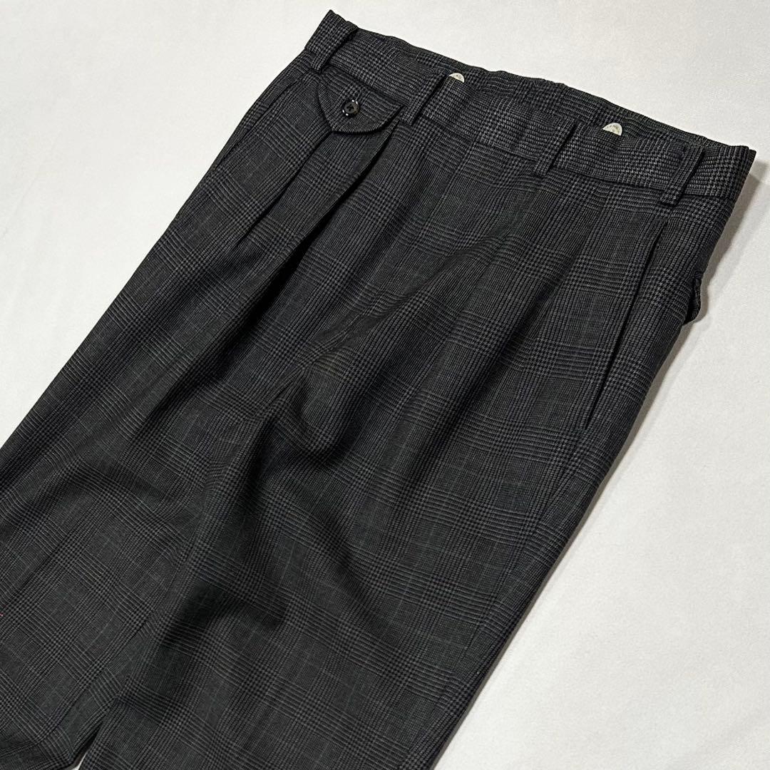 80s Ralph Lauren 樫山製 グレンチェック ウール スラックス