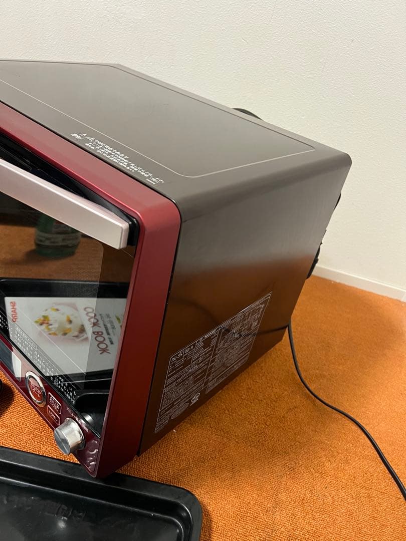 SHARP ２段 オーブンレンジ 1000W レッド 電子レンジ