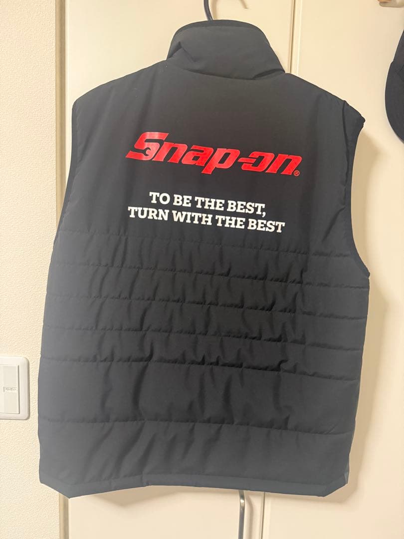 限定品　Snap-on ジップアップベスト スナップオン 黒/グレー　Mサイズ