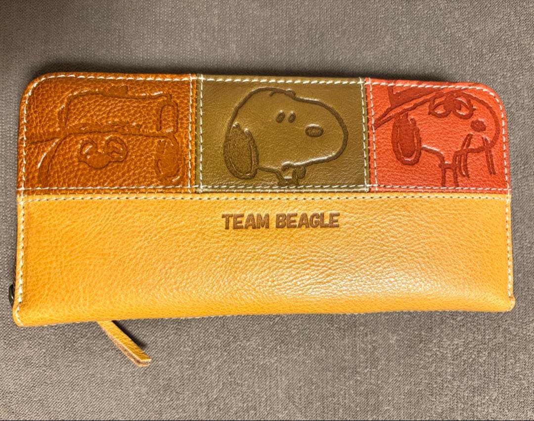 新品未使用 箱付き スヌーピー TEAM BEAGLE 長財布 定価15,950