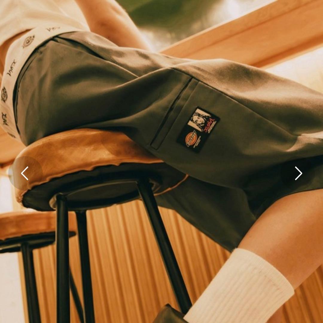 x-girl dickies コラボ WORKSHORTPANTS 新品 S