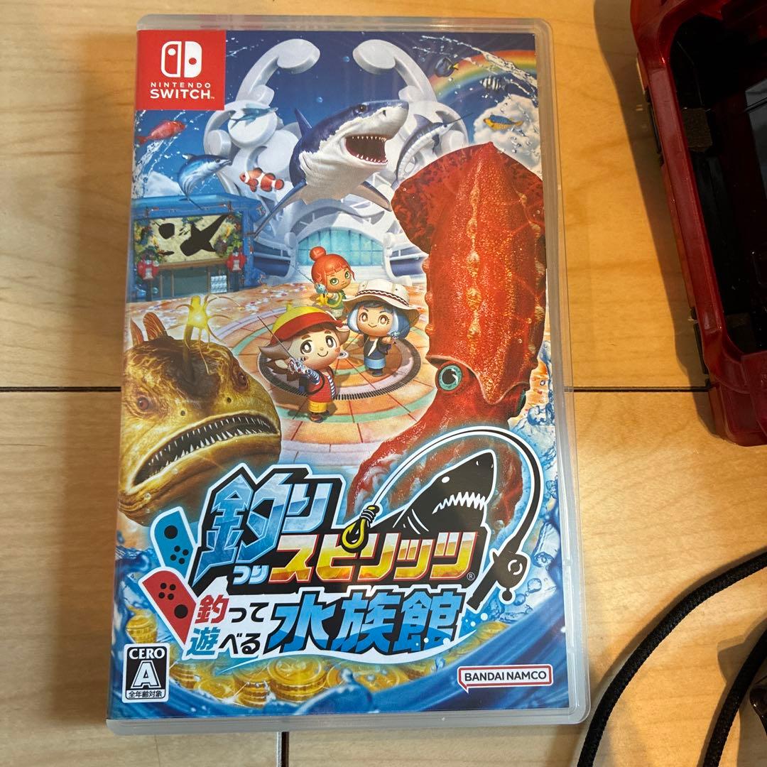 【中古・美品】釣りスピリッツ 釣って遊べる水族館 通常版　サオコン2台セット