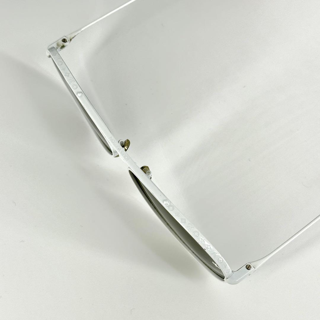 ルイヴィトン サングラス LV パイロット Z1637U ホワイト レッド