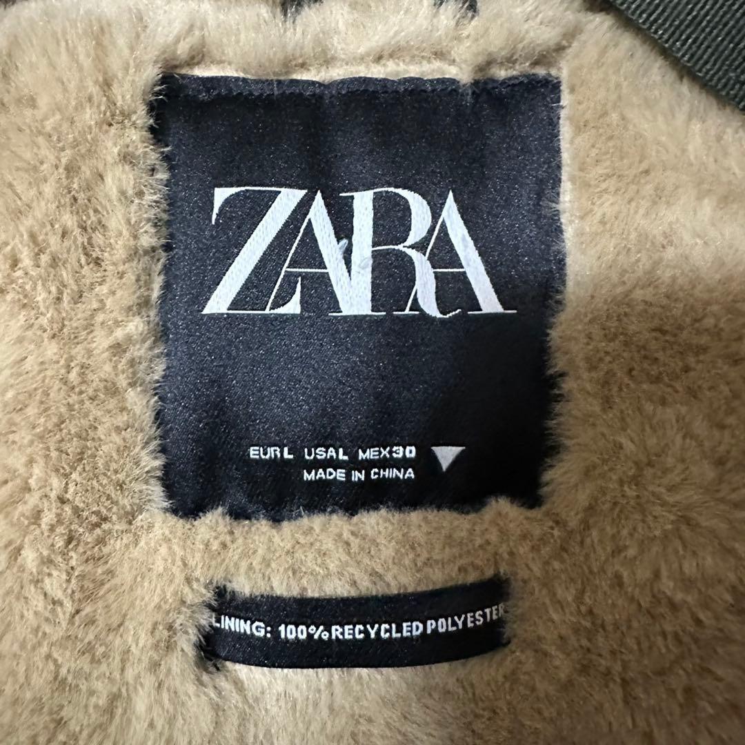 ZARA ファー付きモッズコート