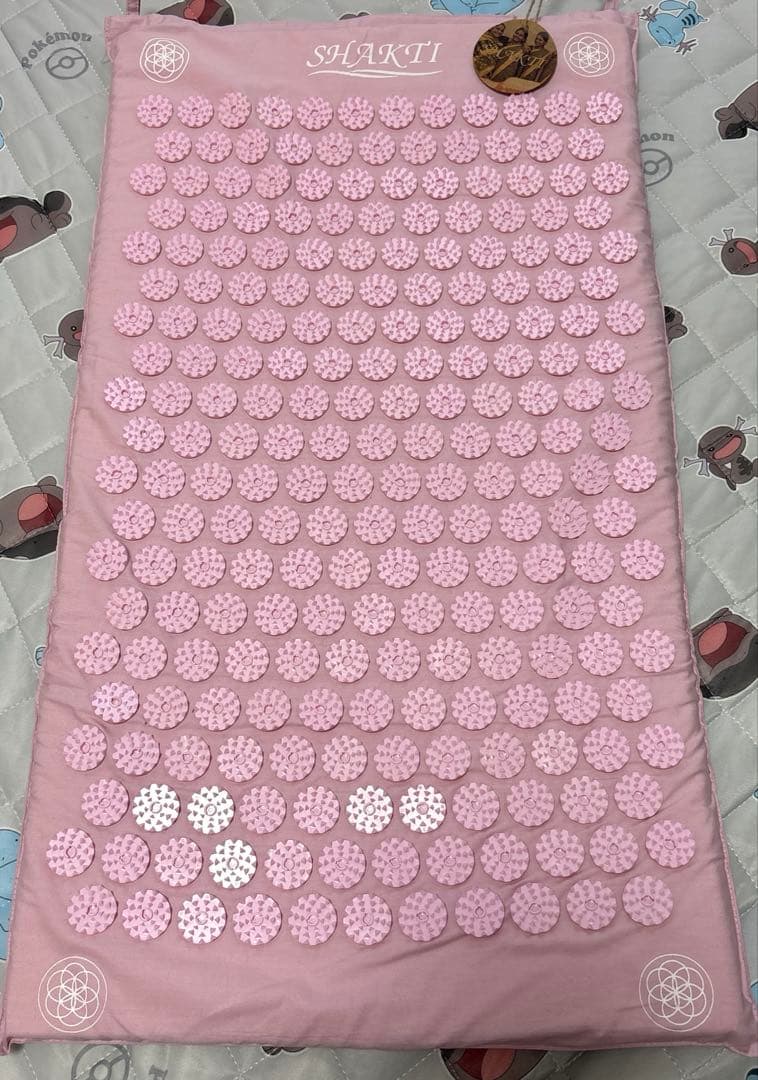 【美品】SHAKTI シャクティマット &枕セット　ピンク