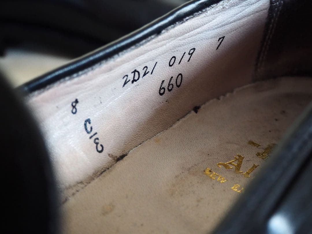 靴 Alden 660 Black Tassle Loafers US 8