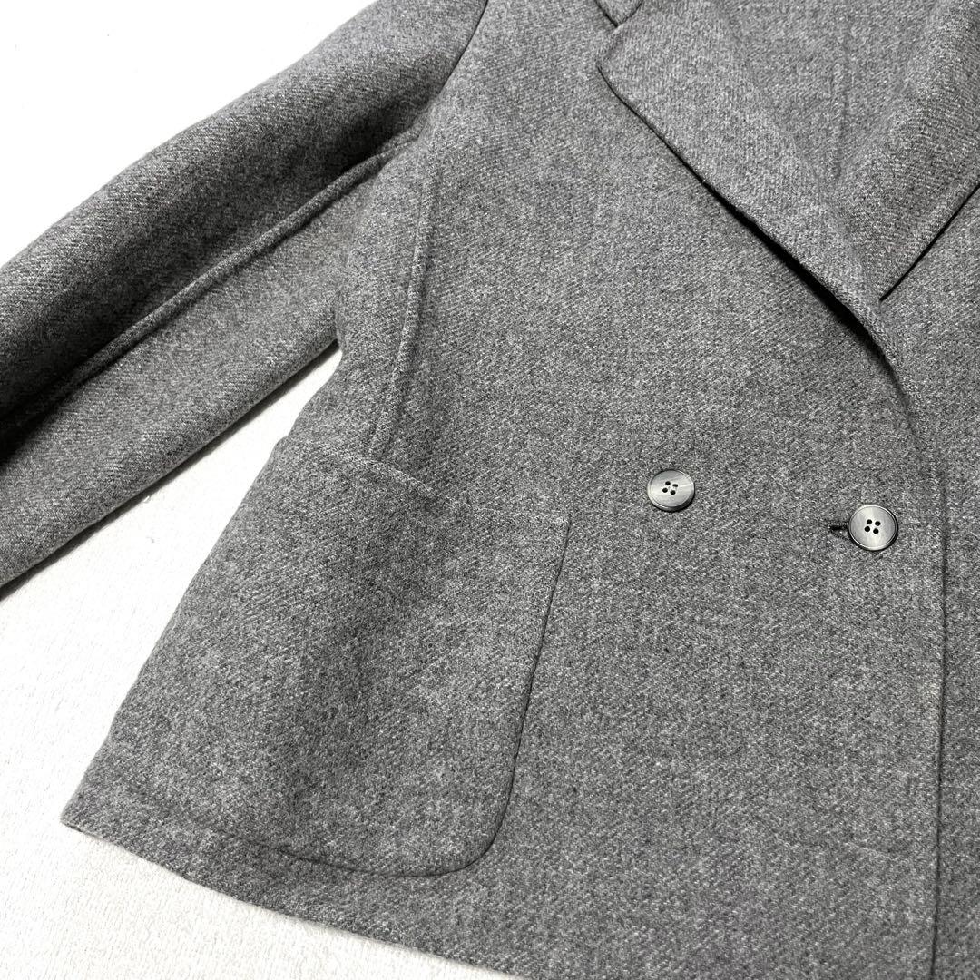 美品 ヘルノ HERNO イタリアウール テーラード ジャケット 44 グレー