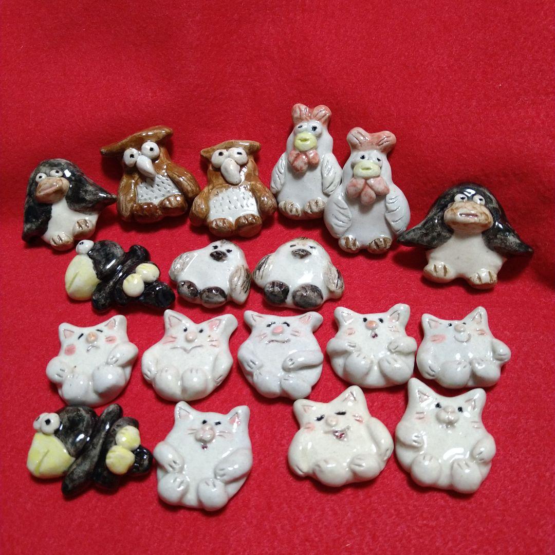 陶器製ねこ10個置物他まとめ売り