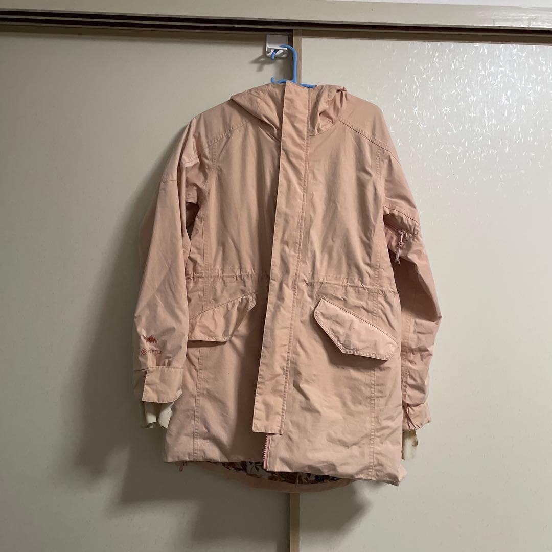 BURTON goretex フード付きピンクロングジャケット