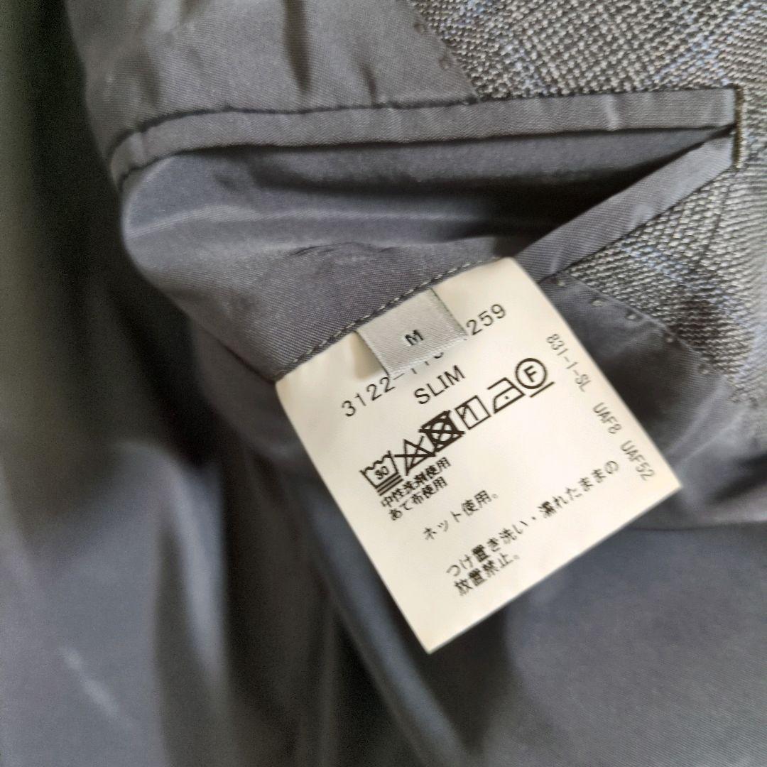 ユナイテッドアローズ　セットアップ　ゴム　ストレッチ　ウォッシュブル　チェック