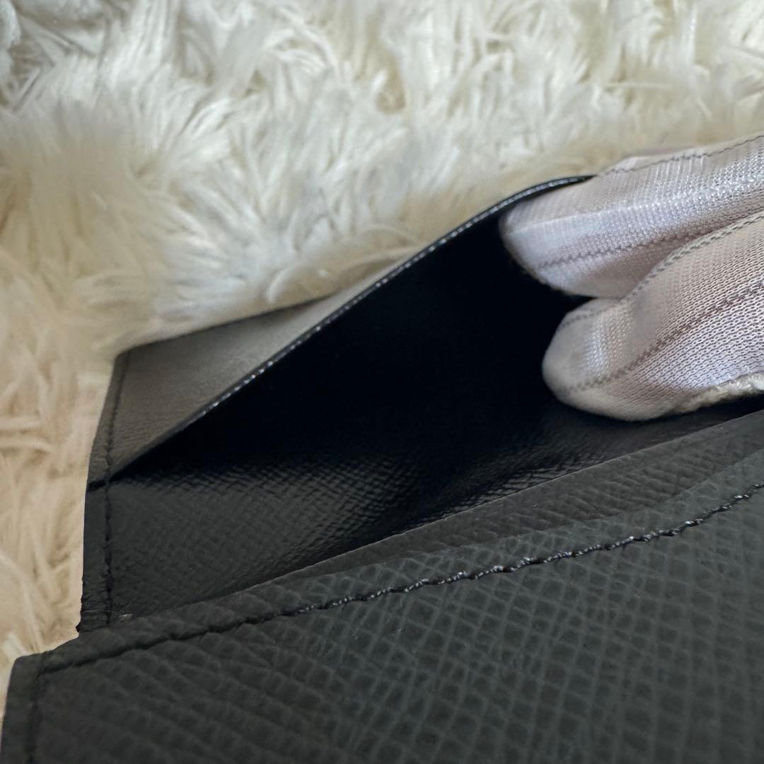 【極美品】ルイヴィトン アンヴェロップ・カルト ドゥ ヴィジット タイガ 黒