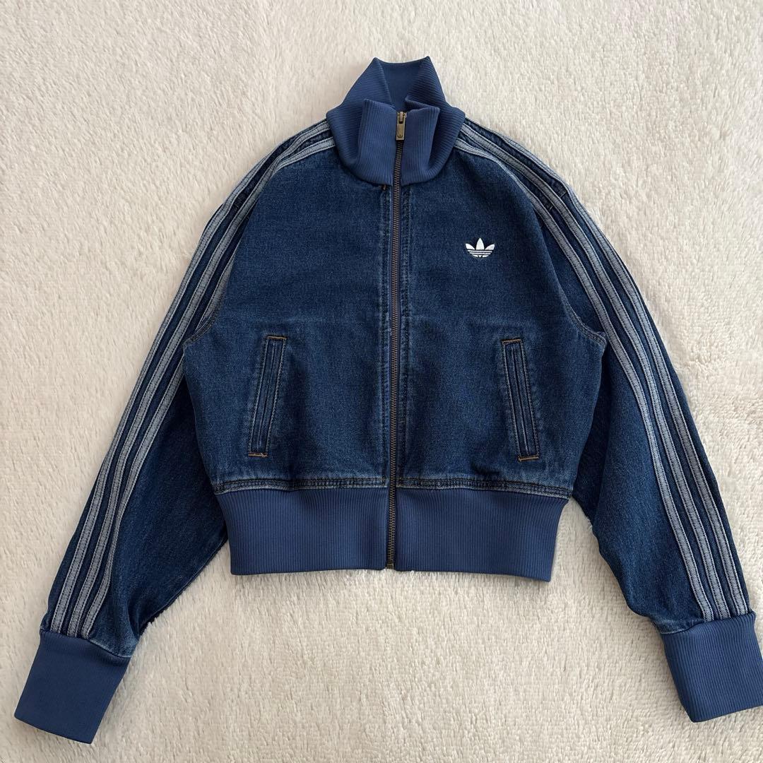 美品✨アディダス　ファイヤーバード　トラックトップ　デニム　トラックジャケット