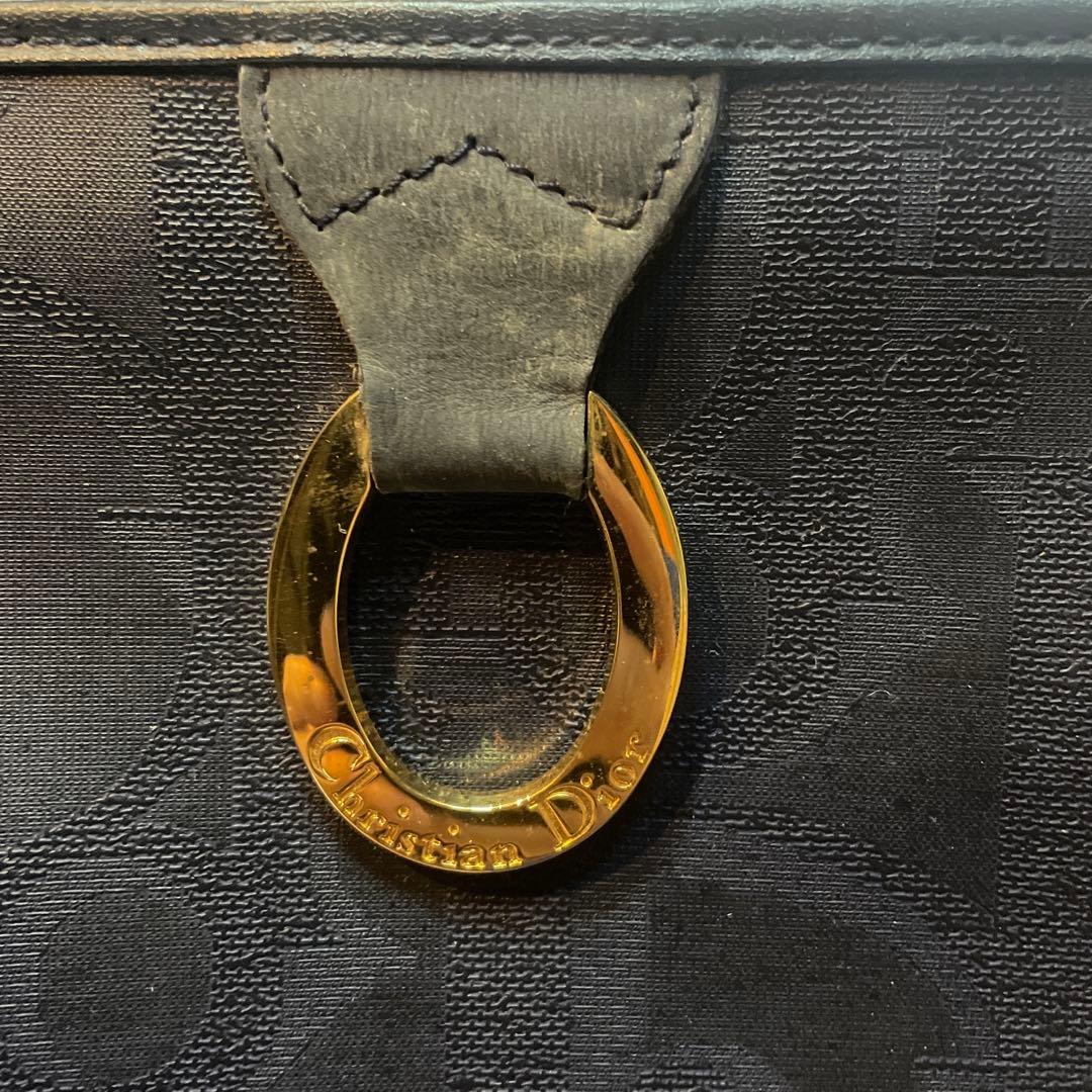 Christian Dior ディオール　ネイビー系　クラッチバッグ