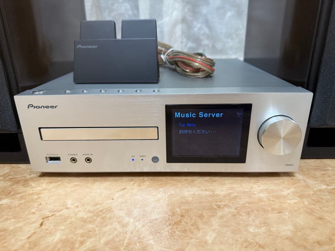 ★美品★Pioneer製ミニコンポ スピーカーがオシャレなウッド調 音響良好♪