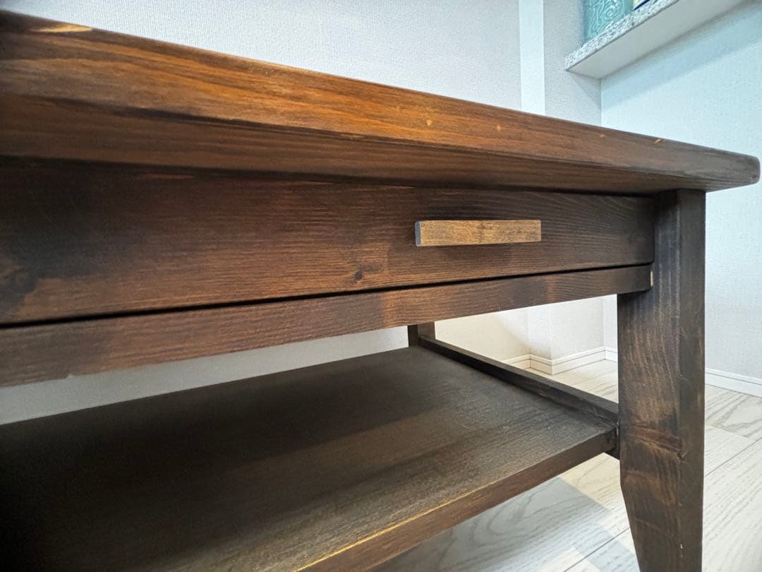 再々お値下げ 美品 木製 ローテーブル カフェテーブル リビングテーブル