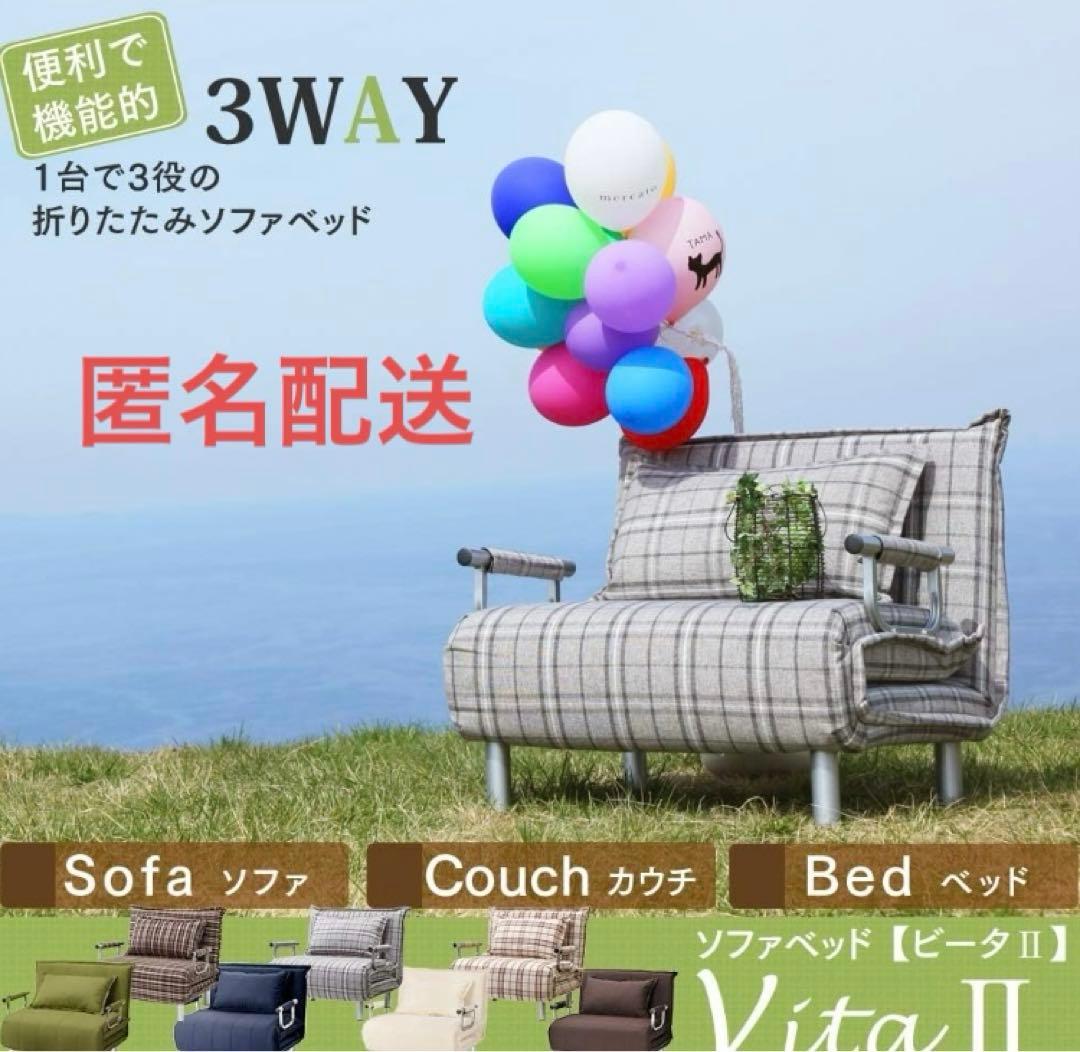 タマリビング　ビータII ソファベッド シングル 折りたたみベッド