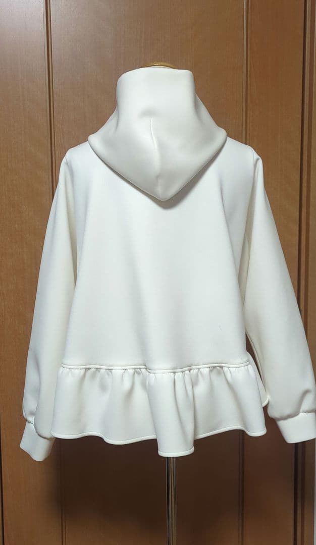 ANAYI　ダブルジャージーペプラムパーカー38