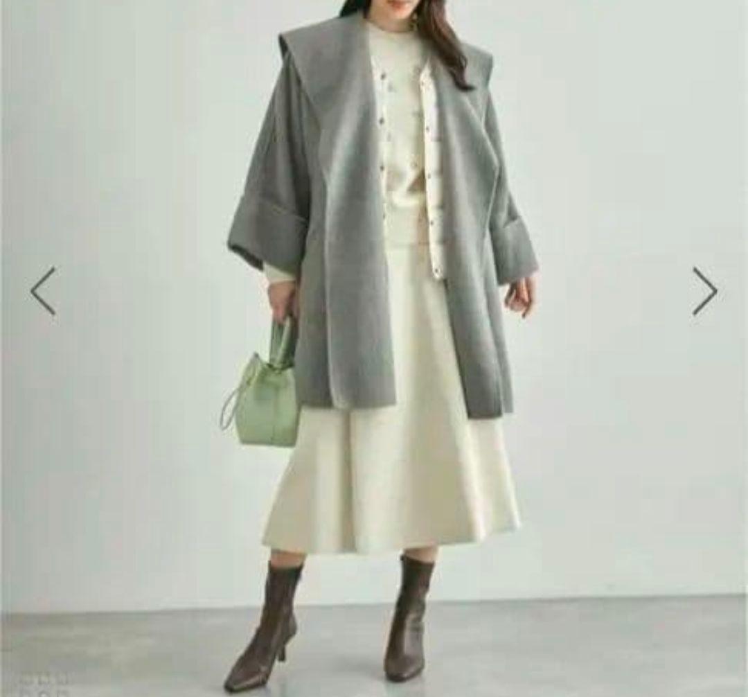 雑誌掲載　現行　Ｗフェイス ROPE メルトンショールカラーコート