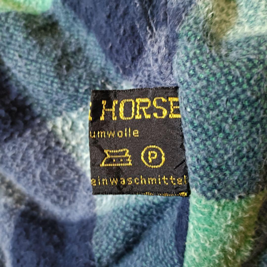 80s ユーロ RACING HORSE オーバーサイズ デニムブルゾン